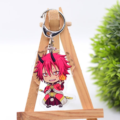 That Time I Got Reincarnated as a Slime Keychain Double Sided Acrylic Cartoon Key Chain Pendant Anime Accessories Keyring, everything animee