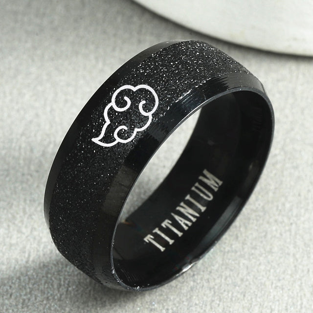 Anime Cosplay Cloud Rings Japanese Style Animation Cosplay Ring Stainless Steel Jewelry Titanium Steel Men's Rings, everythinganimee