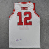 SLAM Cosplay Costume Shohoku Sakuragi Hanamichi School Basketball Jersey Tops T-Shirt Sportswear Uniform Slamdunk White, everythinganimee