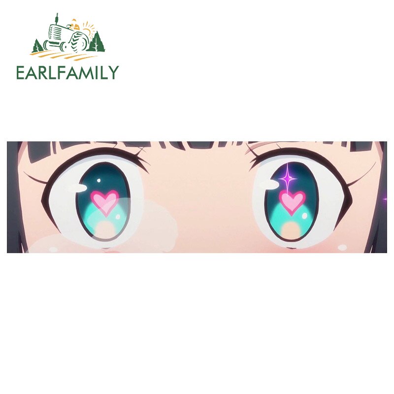 EARLFAMILY Anime Eyes Chibi Slap Car Sticker Senpai Heart Eyes Vinyl  Stickers Senpai Please Car Bumper Trunk Decals Classic Peek - AliExpress