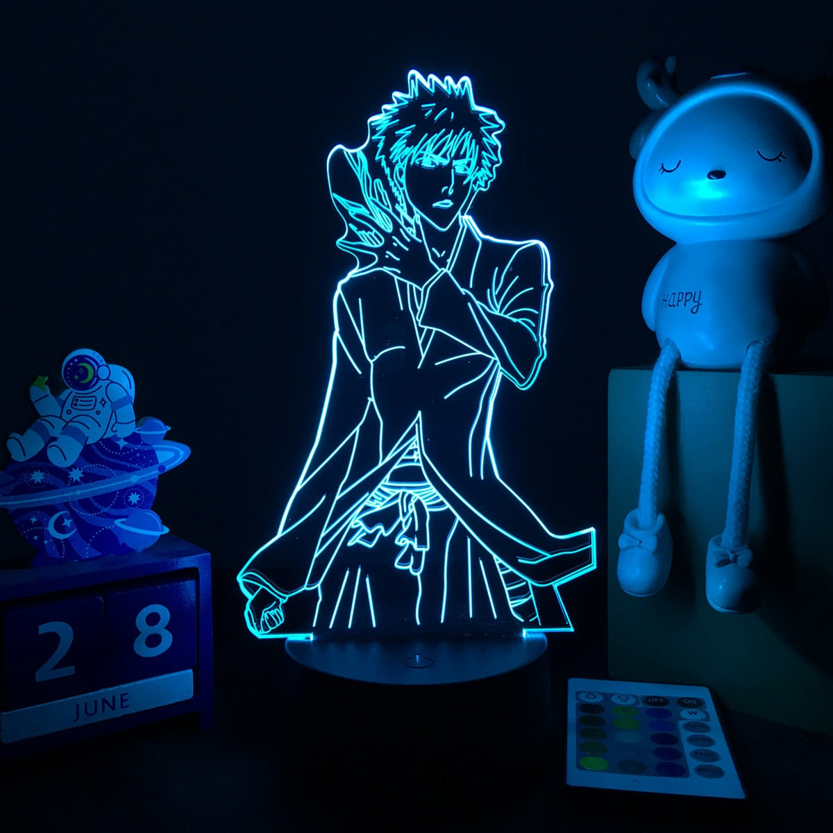 3D Anime Lamp Bleach Led Night Light for Kids Bedroom Decoration Bedside Lamp Gift for Children Study Room Decor Light 3d