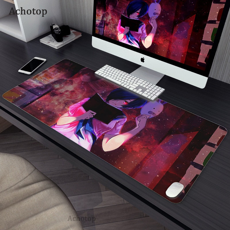 Gaming Accessories Mouse Pad Tokyo Ghoul Mousepad Anime Cartoon Large Mouse Mat Big Mause Pad Keyboard Computer Gamer Desk Mat, everything animee