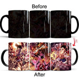 one piece mug crazy luffy color changing coffee mugs cup moring milk cup mugs gift for boy friends, everythinganimee