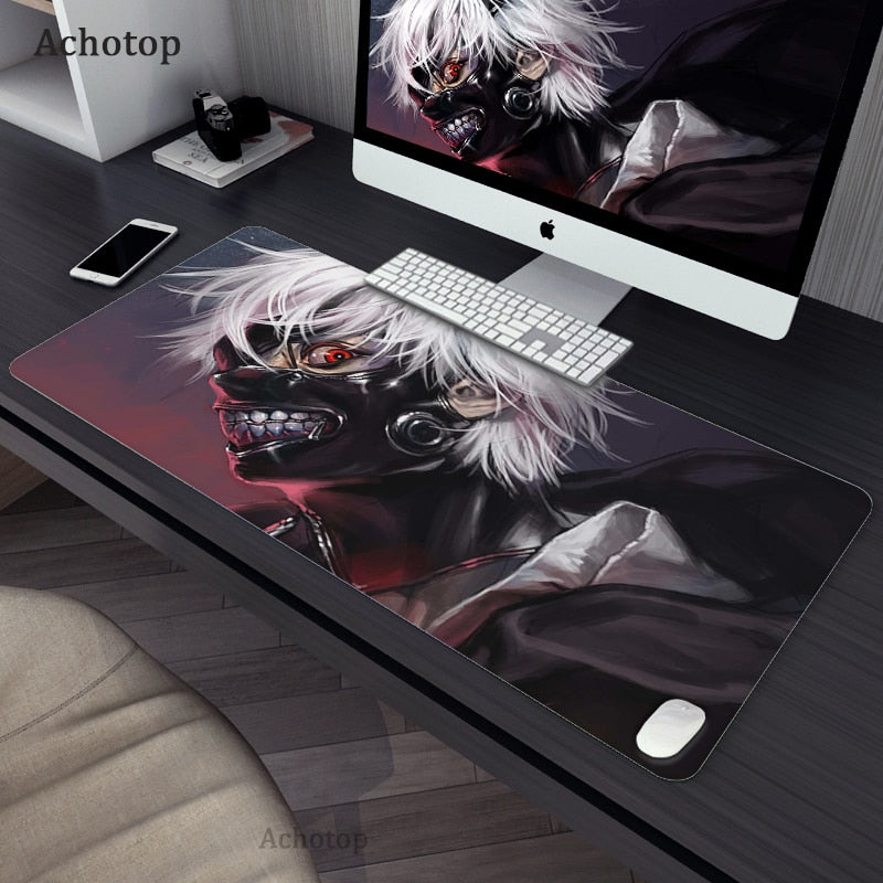 Gaming Accessories Mouse Pad Tokyo Ghoul Mousepad Anime Cartoon Large Mouse Mat Big Mause Pad Keyboard Computer Gamer Desk Mat, everything animee