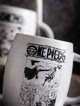 Anime ONE PIECE Coffee Mug Ceramic Skull Cartoon Mugs Cup Set Cup with Cover and Spoon Girls Boys Birthday Christmas Gift, everythinganimee