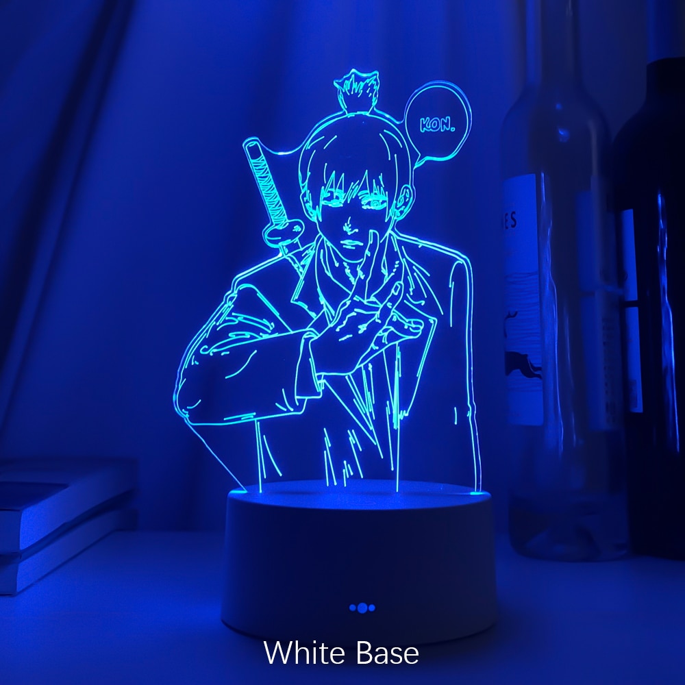 3d Led Night Lamp Anime Chainsaw Man Aki Hayakawa for Bedroom Decor Kids Birthday Gift Manga Chainsaw Man Led Light Bedside