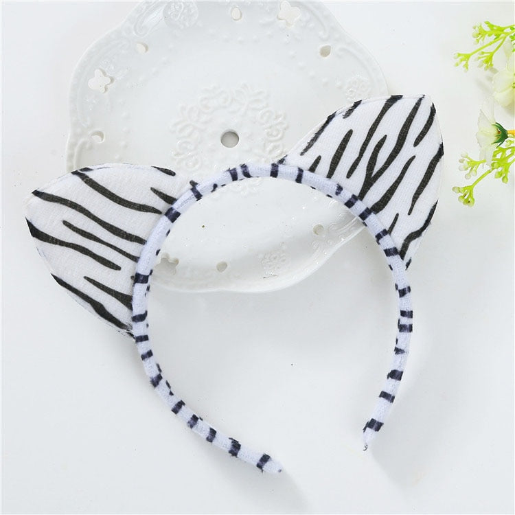 3 Colors Beautiful Masquerade Halloween Cat Ears Cosplay Cat Ear Anime Party Costume Bow Tie Bell Headwear Headband Anime