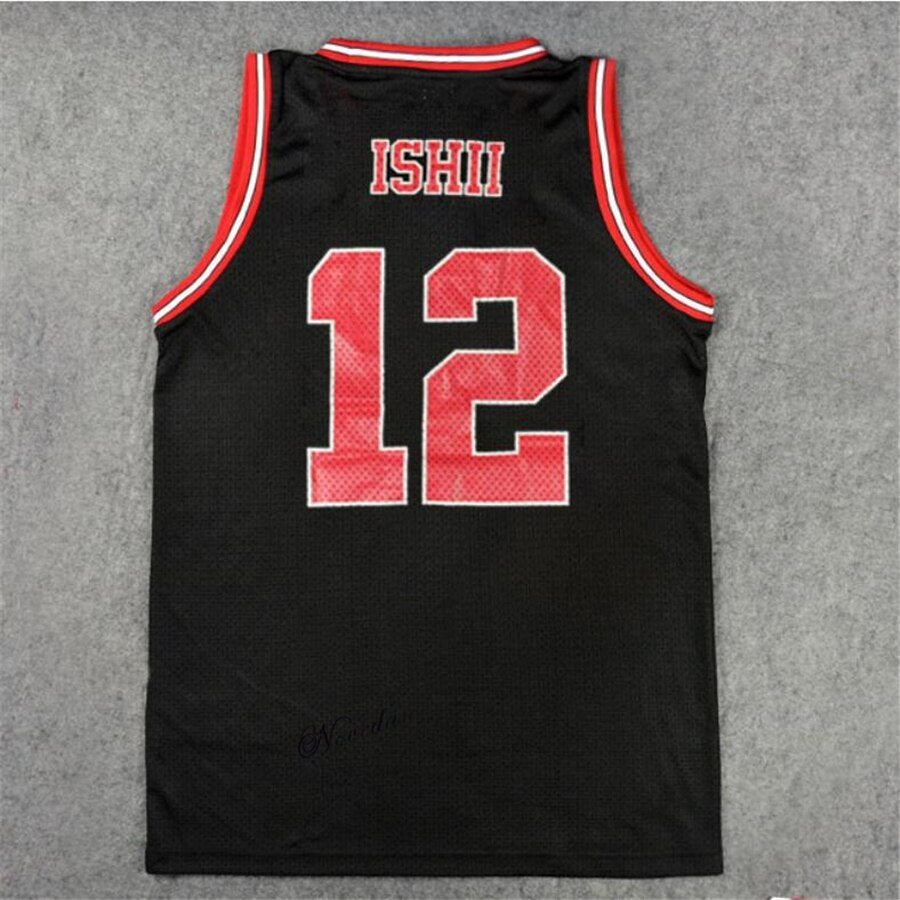 Anime SLAM Cosplay Costume Shohoku School Basketball Team 1-15 Sakuragi Hanamichi Jersey Tops T Shirt Sports Wear Uniform Black, everythinganimee