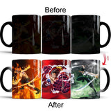 One piece color changing mugs