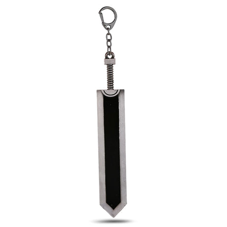 Berserk Guts Keychain Legend Warrior Black Zinc Alloy Sword Pendant Keyring New Weapons Key Chains Car Men Anime Accessories