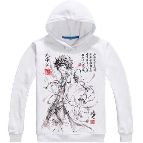 Atsushi Nakajima Osamu Dazai Mens Hoodies Bungo Stray Dogs Bungo Sutorei Doggusu Sweatshirt Streetwear Anime Hoodie Long Hooded, everythinganimee