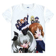 Anime Girls und Panzer T-Shirts Short Sleeve Shirts Manga Garuzu ando Pantsa Katyusha Alice Shimada sensha-do Cosplay Shirt, everythinganimee