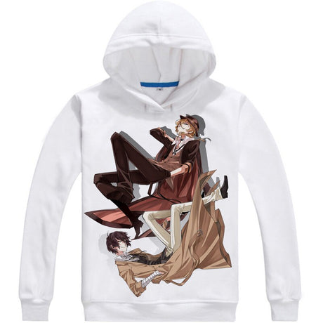 Atsushi Nakajima Osamu Dazai Mens Hoodies Bungo Stray Dogs Bungo Sutorei Doggusu Sweatshirt Streetwear Anime Hoodie Long Hooded, everythinganimee