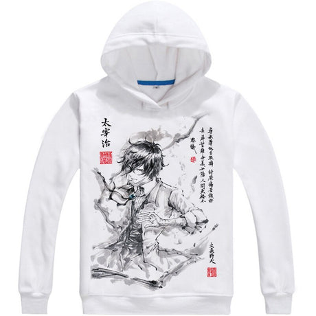 Atsushi Nakajima Osamu Dazai Mens Hoodies Bungo Stray Dogs Bungo Sutorei Doggusu Sweatshirt Streetwear Anime Hoodie Long Hooded, everythinganimee