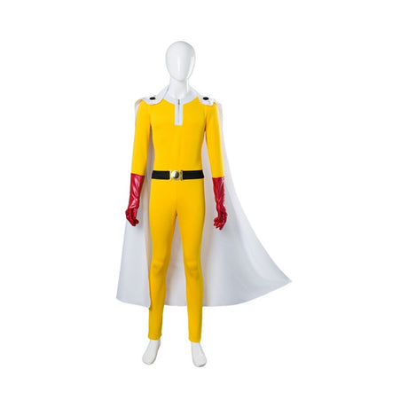 One Punch Man Hero Saitama Cosplay Costume Jumpsuit Full Set Outfit Uniform, everythinganimee