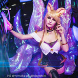 ROLECOS LOL KDA Cosplay Costume K/DA Ahri Cosplay Costume Game Ahri Outfit LOL KDA Group Women Costume Halloween, everythinganimee