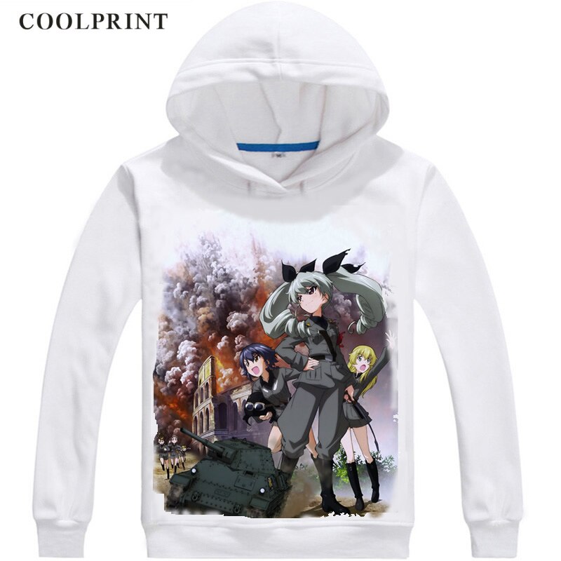 Anime Girls und Panzer Hoodies Hooded Hoodie Manga Garuzu ando Pantsa Katyusha Alice Shimada sensha-do Cosplay Sweatshirts, everythinganimee