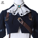 ROLECOS Violet Evergarden Cosplay Costume Anime Violet Evergarden Costume for Women Halloween (Top + Dress + Gloves) Size S-3XL, everythinganimee