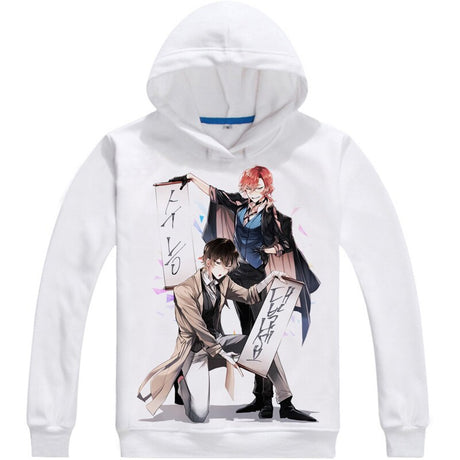 Atsushi Nakajima Osamu Dazai Mens Hoodies Bungo Stray Dogs Bungo Sutorei Doggusu Sweatshirt Streetwear Anime Hoodie Long Hooded, everythinganimee