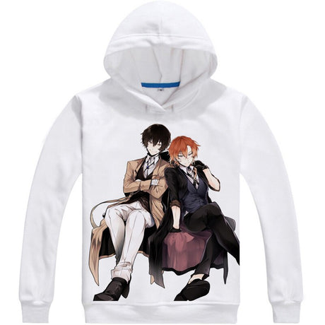 Atsushi Nakajima Osamu Dazai Mens Hoodies Bungo Stray Dogs Bungo Sutorei Doggusu Sweatshirt Streetwear Anime Hoodie Long Hooded, everythinganimee