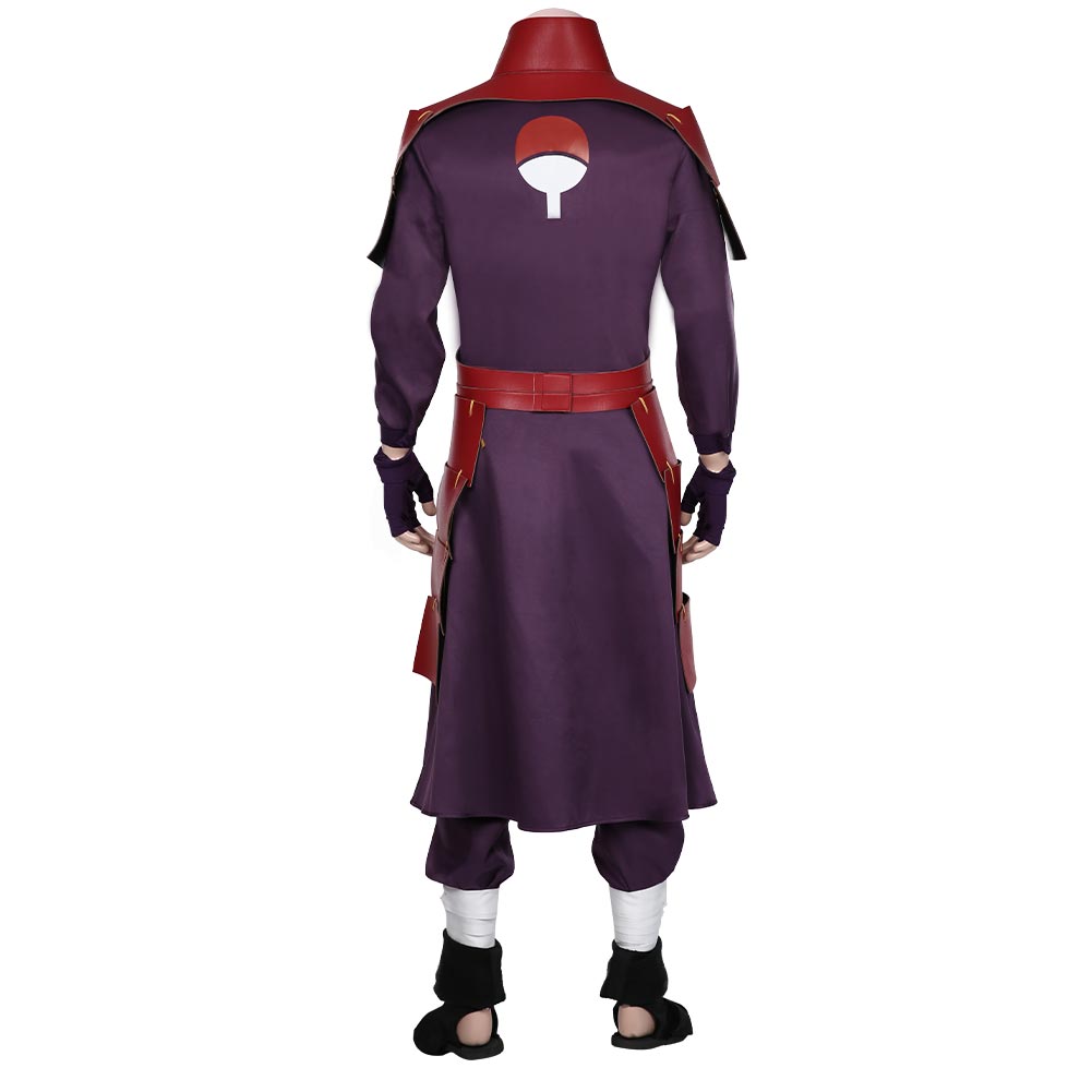 Naruto Uchiha Madara Cosplay Costume Top Pants Outfits Halloween Carnival Suit, everythinganimee