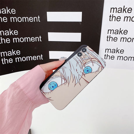 phone case featuring your favorite Jujutsu Kaisen characters, such as Yuji Itadori, Fushiguro Megumi on it. The case is compatible with iPhone 14, 13, 12, 11 Pro, X, Xs Max and XR.