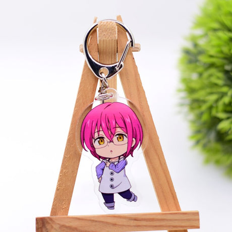 The Seven Deadly Sins Keychain Double Sided Acrylic Cartoon Key Chain Pendant Anime Accessories Keyring Hot Sale, everything animee