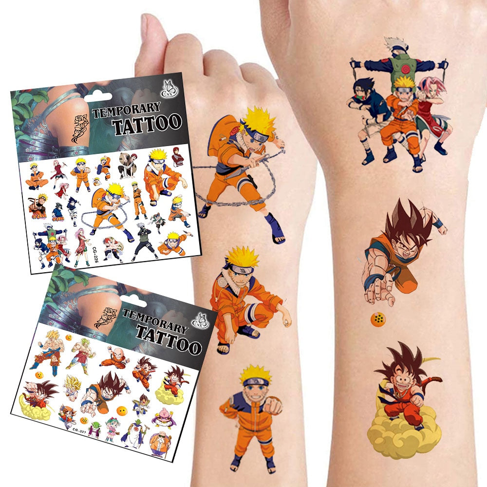 Naruto & Dragon Ball Z Tattoos