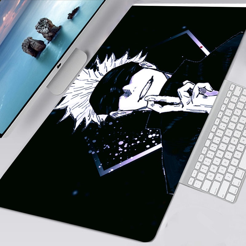 Gaming Mouse Pad Gamer Large Home Keyboard Pad Mouse Mat MousePads Anime Jujutsu Kaisen Anti-slip Gamer Natural Rubber Table Mat, everythinganimee