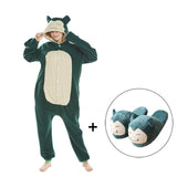 Kigurumis Women Onesie Pajama Men Adult Polar Fleece Homewear Funny Cosplay Costume One Piece Pyjamas Sleepwear Jumpsuits and matching comfy slippers, everythinganimee