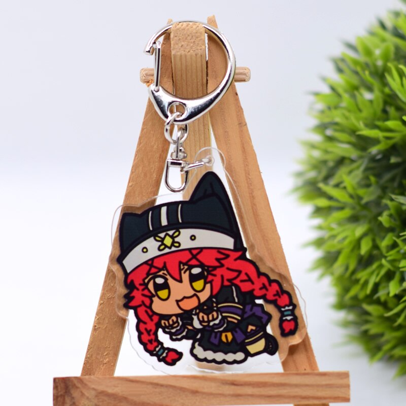 Overlord Keychain Double Sided Acrylic Cartoon Key Chain Pendant Anime Accessories Keyring Hot Sale, everything animee