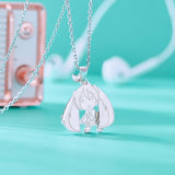 Vocaloid Miku Anime Hatsune Pendant Sterling Silver 925 Manga Role Action Figure Cosplay New Arrival Gift, everythinganimee