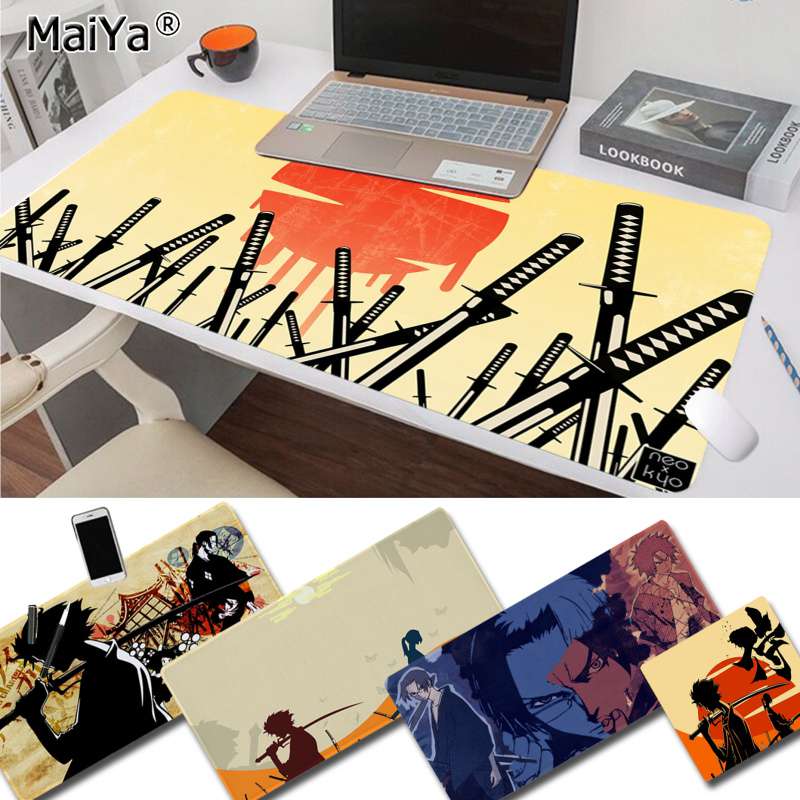 anime Japan Samurai sword Champloo Office Mice Gamer Soft Mouse Pad Free Shipping Large Mouse Pad Keyboards Mat, everythinganimee