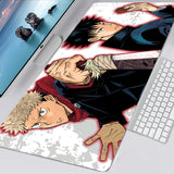 Gaming Mouse Pad Gamer Large Home Keyboard Pad Mouse Mat MousePads Anime Jujutsu Kaisen Anti-slip Gamer Natural Rubber Table Mat, everythinganimee