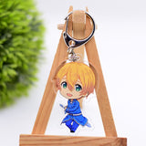 Sword Art Online Keychain Double Sided Acrylic Cartoon Key Chain Pendant Anime Accessories Keyring Hot Sale, everything animee