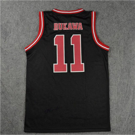 Anime SLAM Cosplay Costume Shohoku School Basketball Team 1-15 Sakuragi Hanamichi Jersey Tops T Shirt Sports Wear Uniform Black, everythinganimee