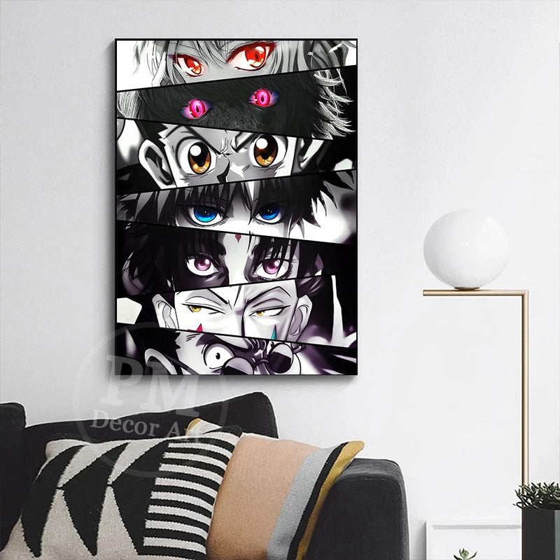 Hunter x Hunter Eyes Canvas Painitng