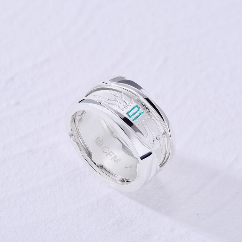 Hatsune Miku Anime Ring for Men/women 925 sterling silver Manga Role Action Figure Cosplay Vocaloid New Trendy Gift, everythinganimee