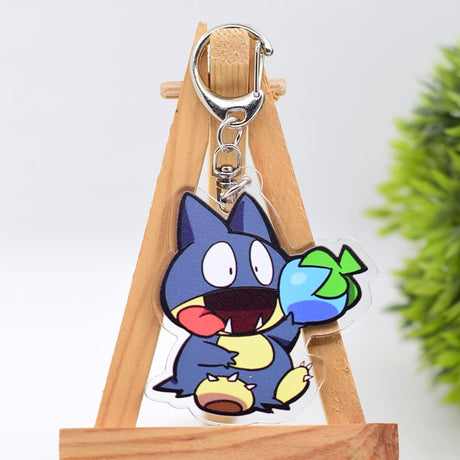 Classic Pokemon Anime Keychain Double Sided Acrylic Cute Game Key Chain Pendant Cartoon Accessories Keyring Hot Sale, everything animee