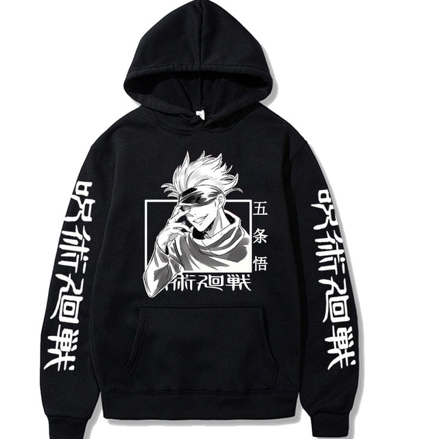 Jujutsu Kaisen Hoodie Hip Hop Anime Pullovers Tops Loose Long Sleeves Autumn Man Cloth, everythinganimee