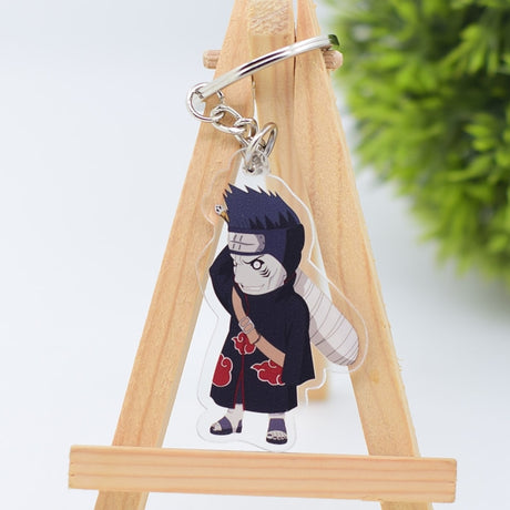 Cute Q Version Characters Keychain Itachi Cartoon Double-Side Acrylic Key Ring Holder Bag Charm Classic Anime Jewelry Teens Gift, everything animee