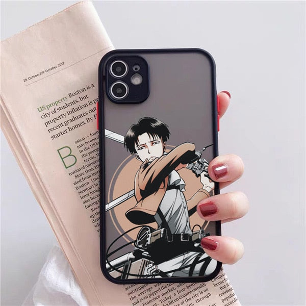 Coloured attack on titan iphone case Designed for iPhone 14, 12, 13 mini, 11 Pro, XS MAX, 8, 7, 6 Plus, X, SE20, and XR. Made of hard durable materials to keep your phone safe from drops and scratches