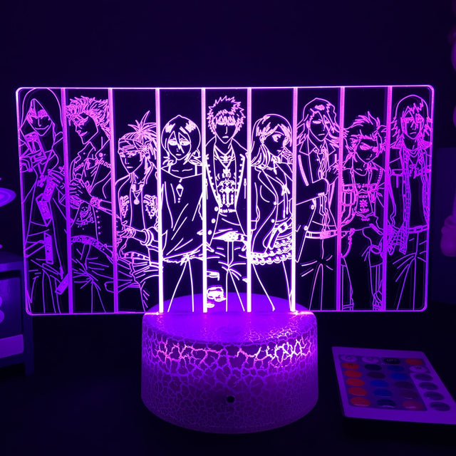 3D Anime Lamp Bleach Led Night Light for Kids Bedroom Decoration Bedside Lamp Gift for Children Study Room Decor Light 3d, everythinganimee