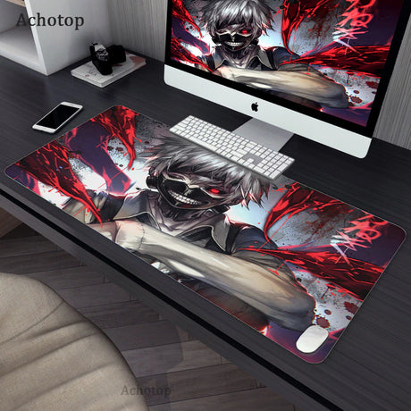 Gaming Accessories Mouse Pad Tokyo Ghoul Mousepad Anime Cartoon Large Mouse Mat Big Mause Pad Keyboard Computer Gamer Desk Mat, everything animee