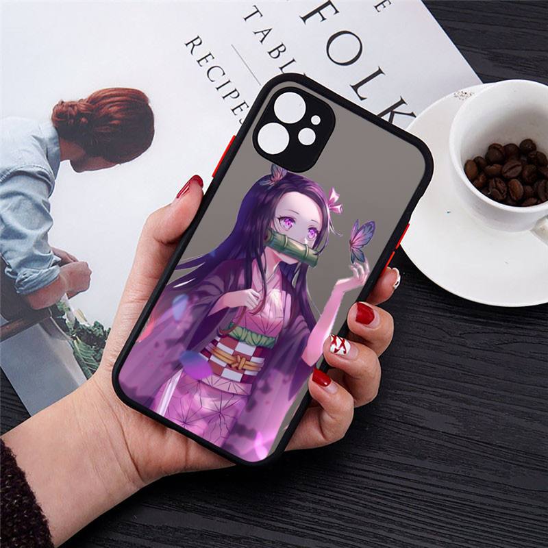 Get the cutest phone protection with our Demon Slayer anime phone case for iPhone 11, 12, 13, Pro, 7, 8 Plus, X, XR, XS Max. Show off your love for the series with this soft TPU cover featuring the iconic characters from Kimetsu No Yaiba. Shop now on our website!