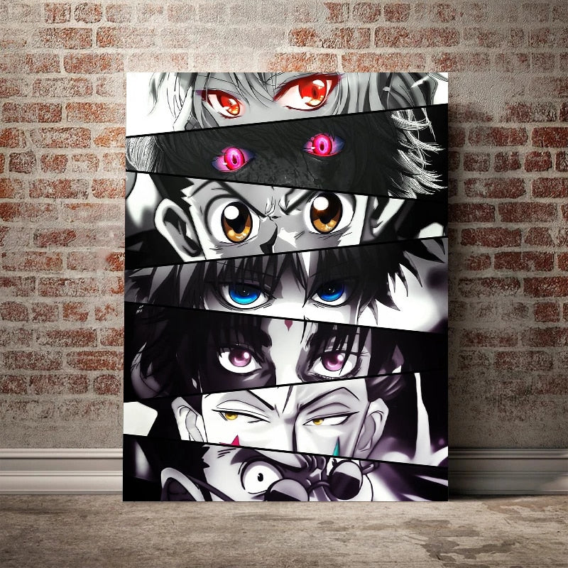 Hunter x Hunter Eyes Canvas Painitng