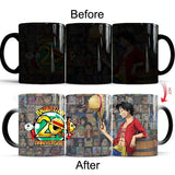 One piece color changing mugs