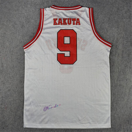 SLAM Cosplay Costume Shohoku Sakuragi Hanamichi School Basketball Jersey Tops T-Shirt Sportswear Uniform Slamdunk White, everythinganimee