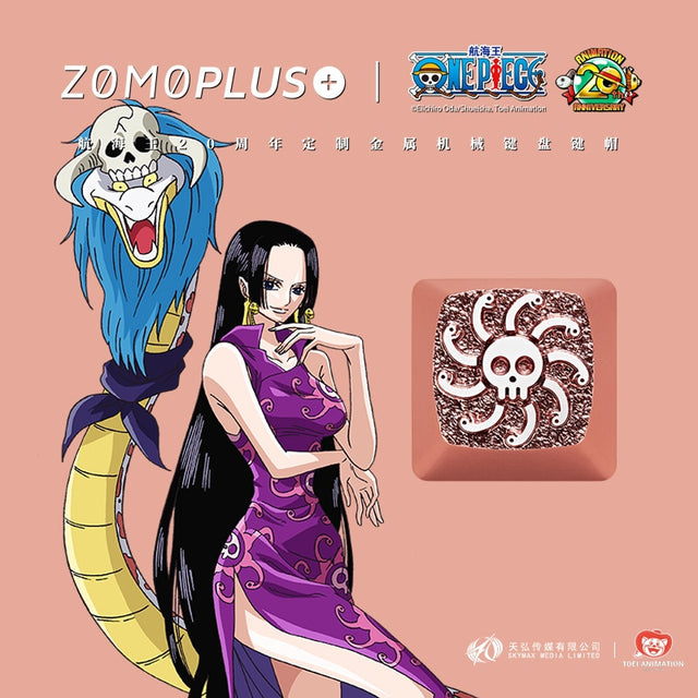 ZOMO PLUS X ONE PIECE FRIENDS OF STRAW HAT PRIATES SERIES ALUMINUM ARTISAN KEYCAP MECHANICAL KEYBOARD KEYCAP, everythinganimee