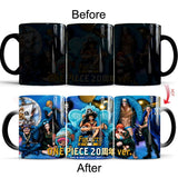 One piece color changing mugs